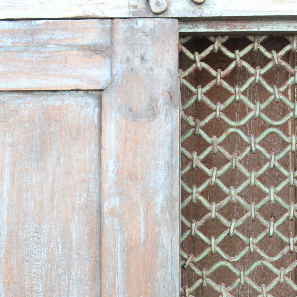 Antique Indian Jali Window Facade