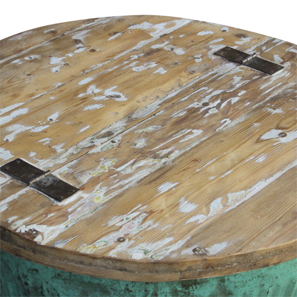 Aqua Drum Coffee Table