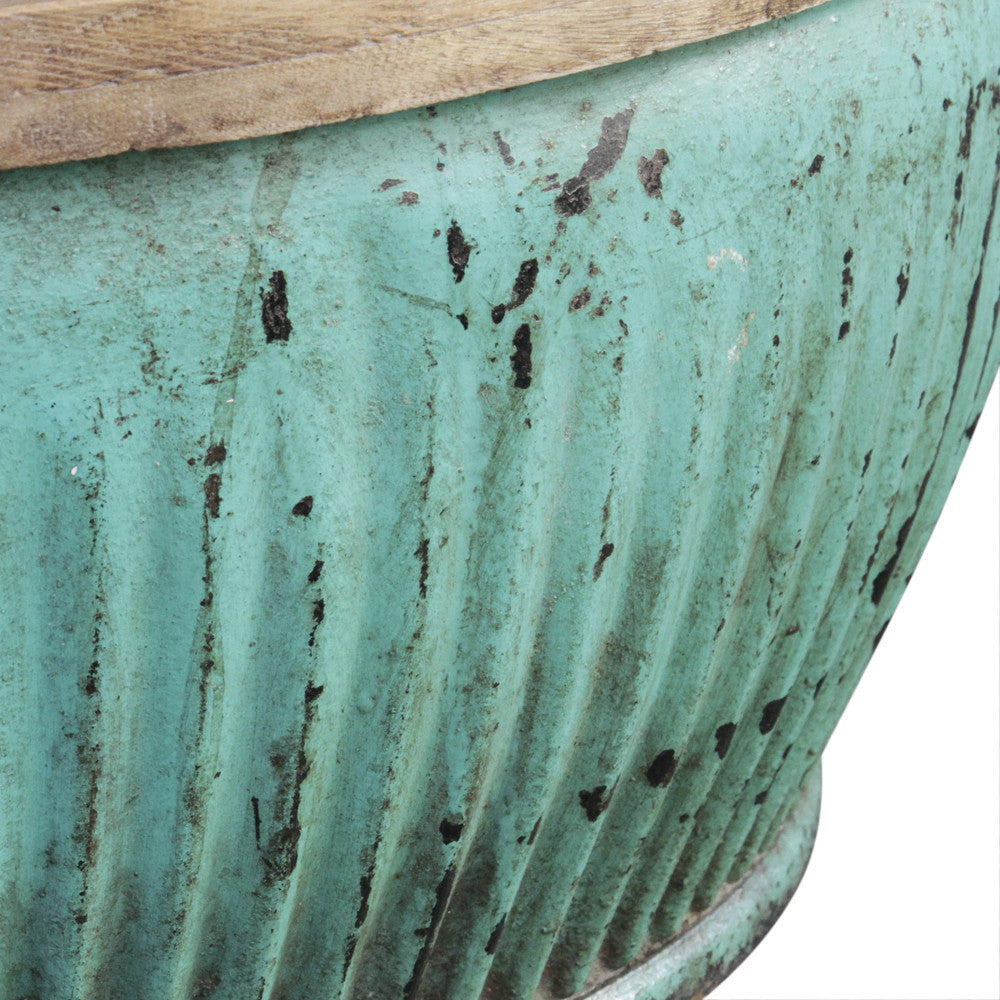 Aqua Drum Coffee Table