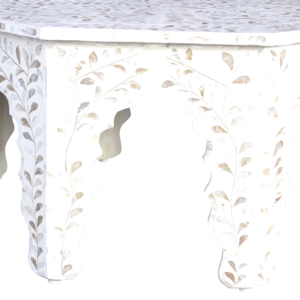 Octagonal Mother Of Pearl Coffee Table