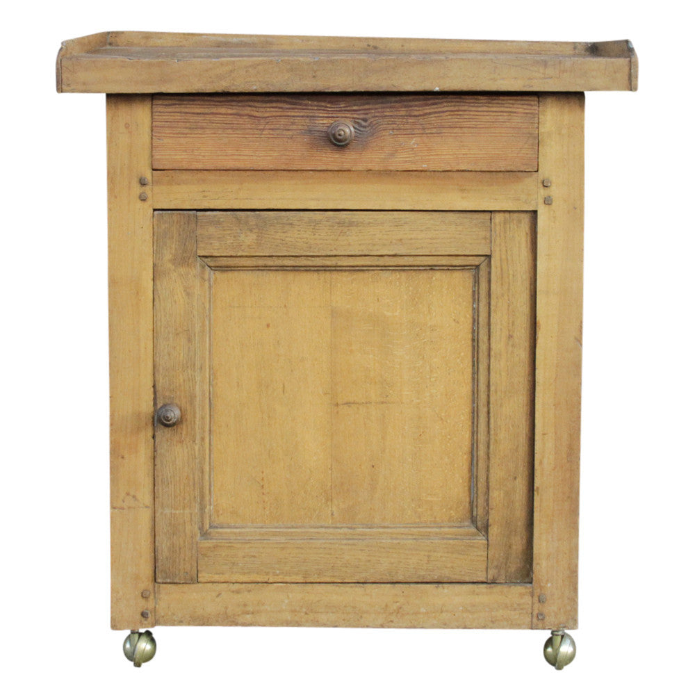 French Butcher Block Cabinet