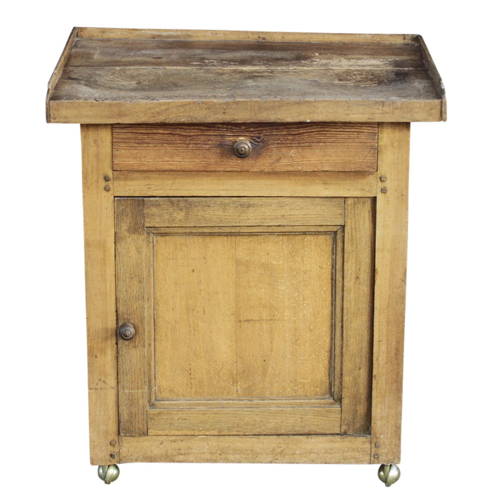 French Butcher Block Cabinet