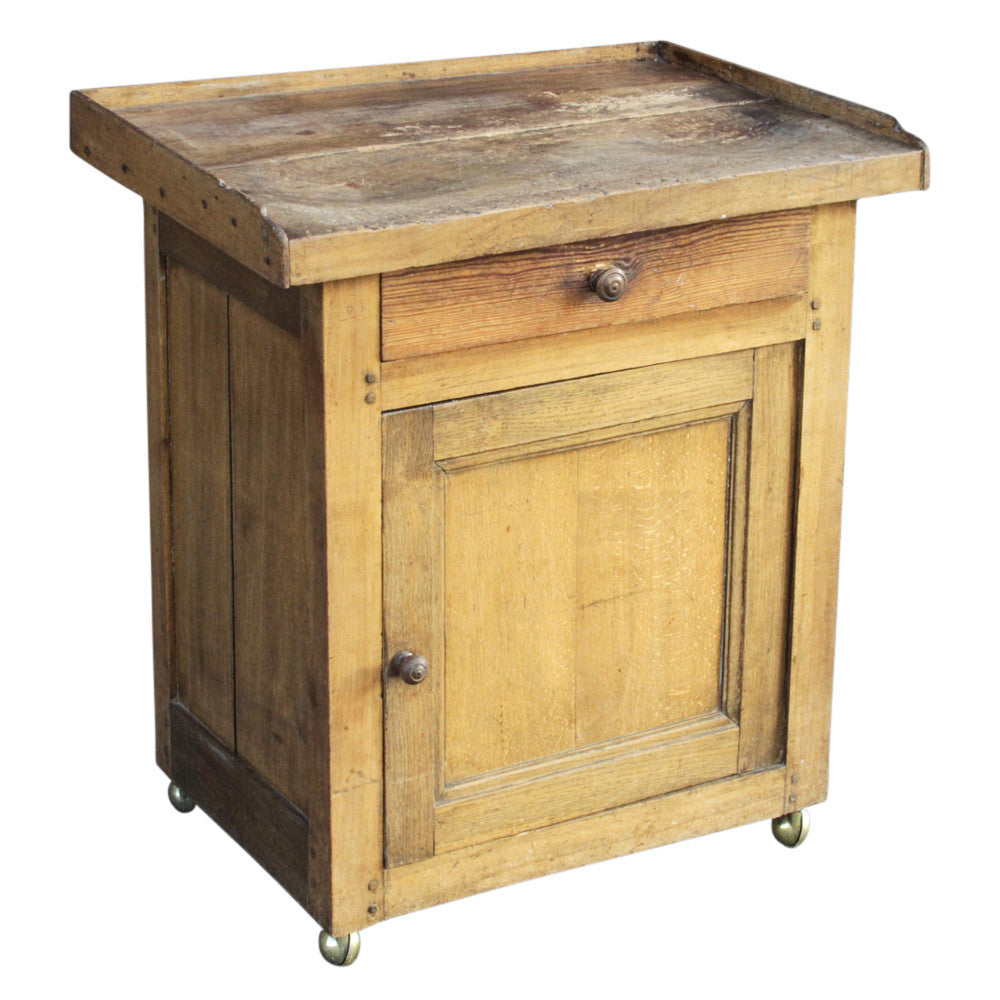 French Butcher Block Cabinet