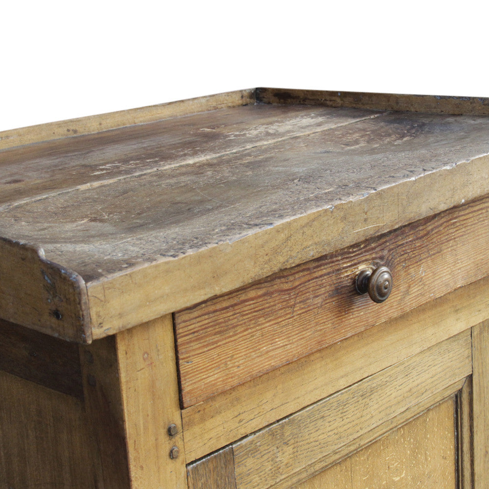 French Butcher Block Cabinet
