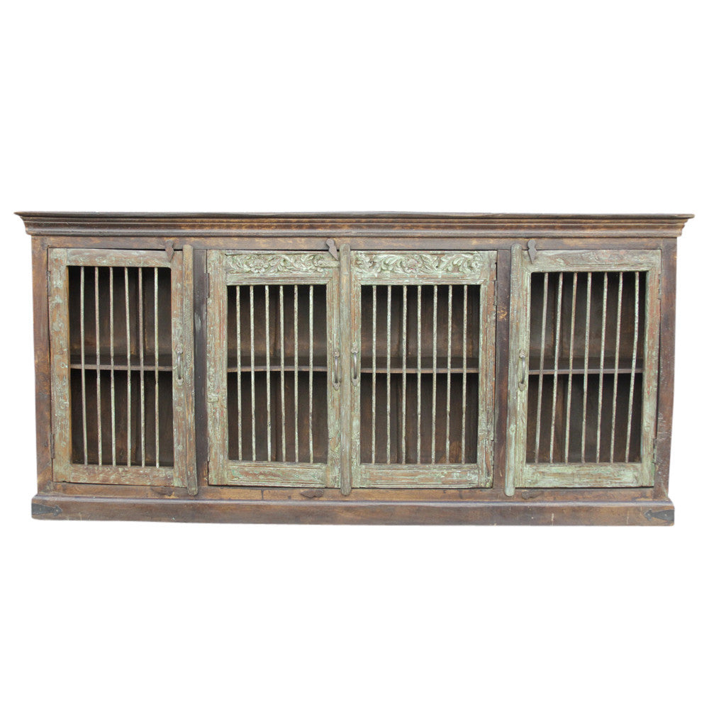 Large Antique Jali Door Sideboard