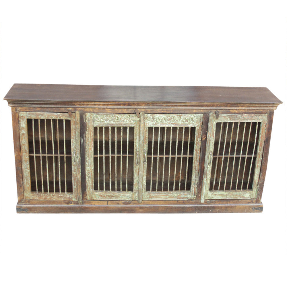 Large Antique Jali Door Sideboard