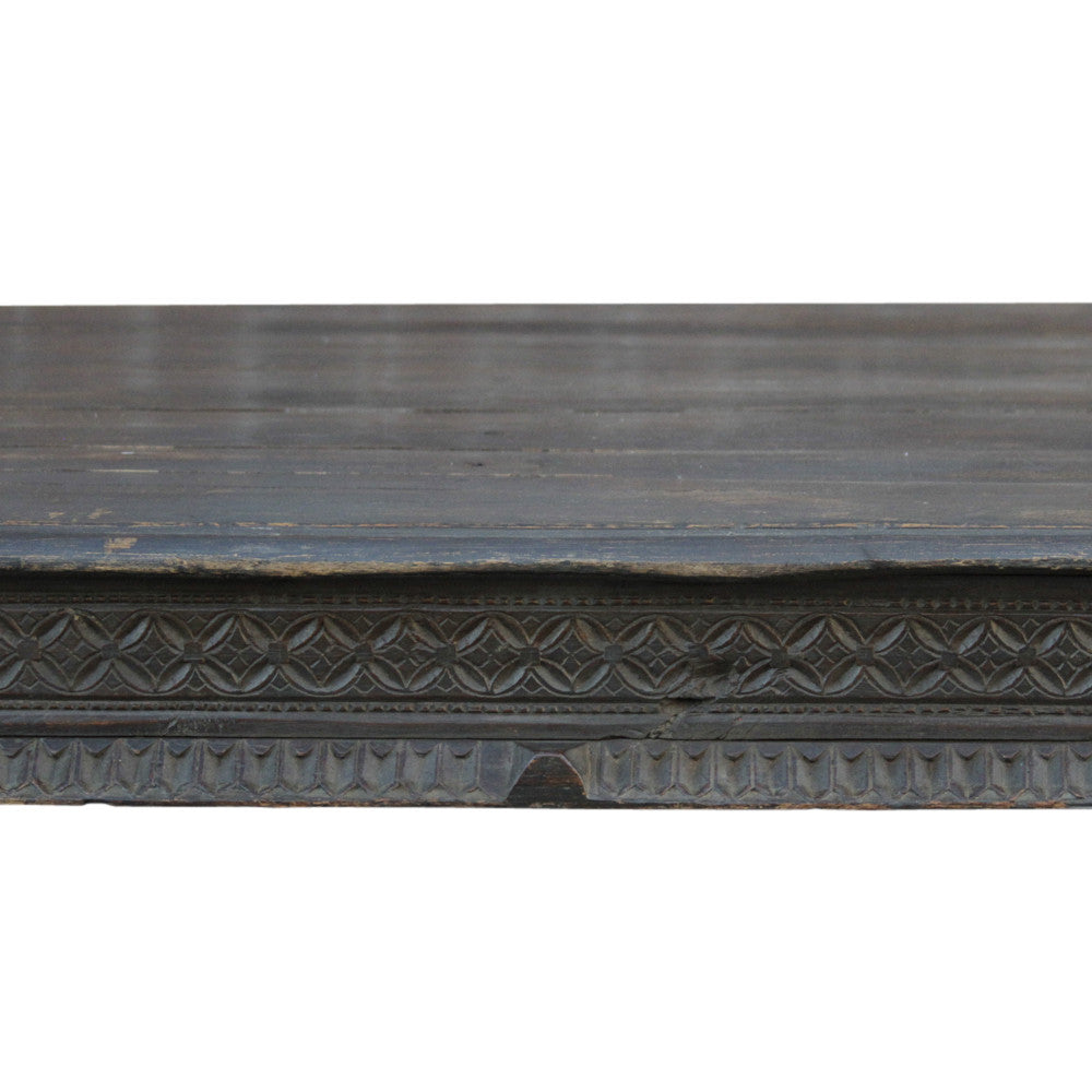 Tribal Carved Takhat Large Coffee Table