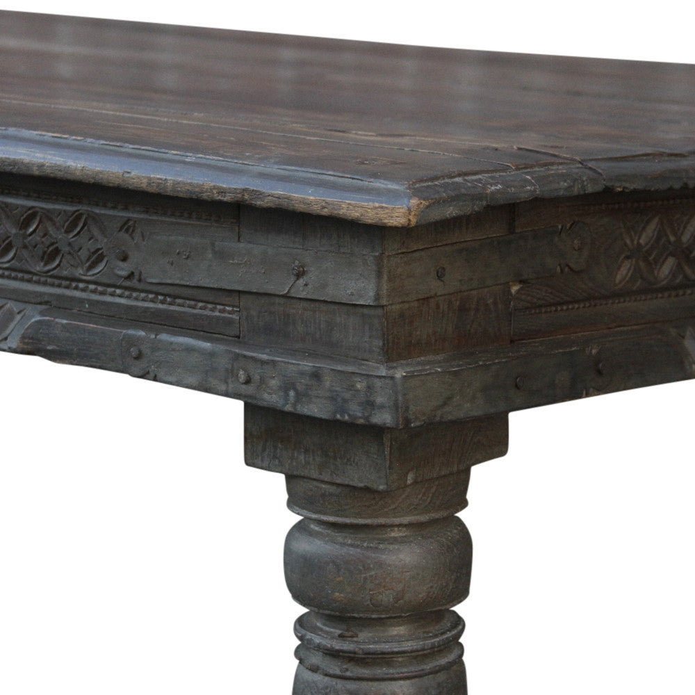 Tribal Carved Takhat Large Coffee Table