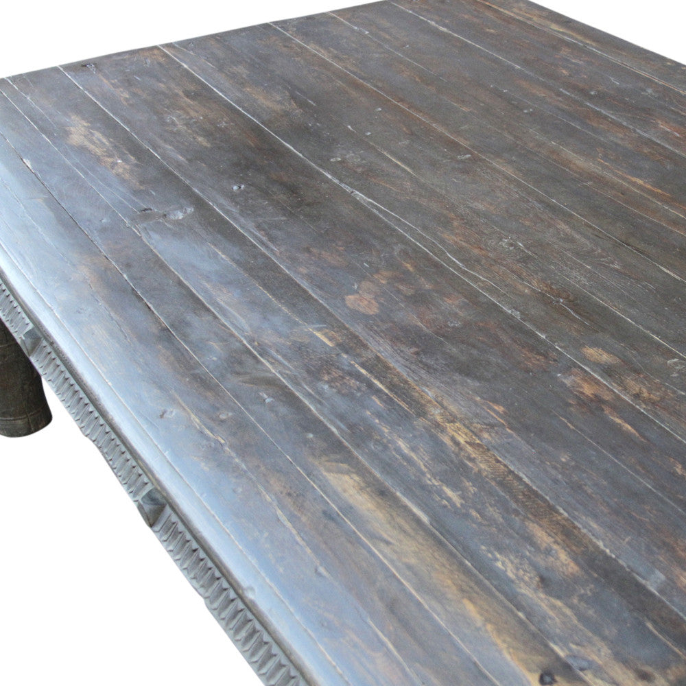 Tribal Carved Takhat Large Coffee Table