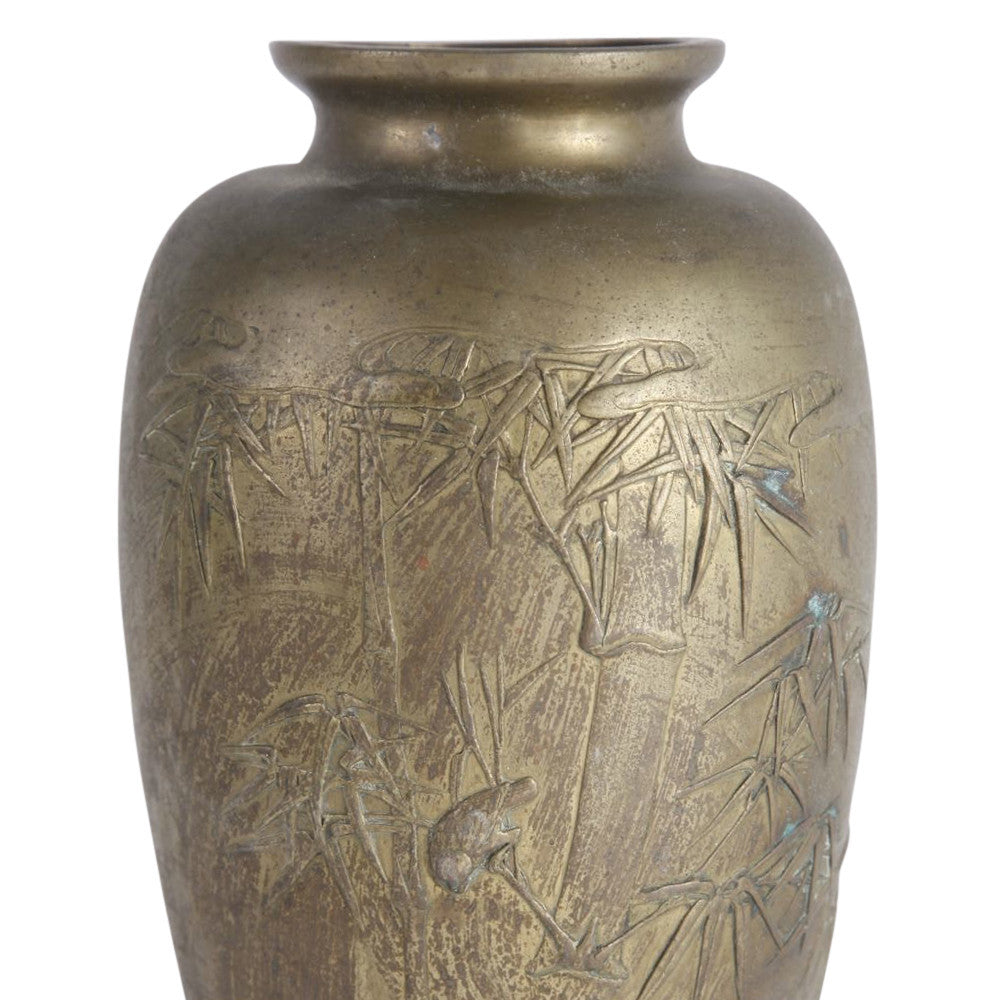 Asian Brass Amphora Vase