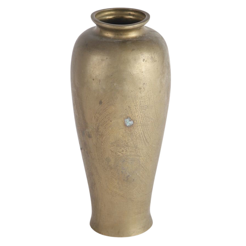 Asian Brass Amphora Vase