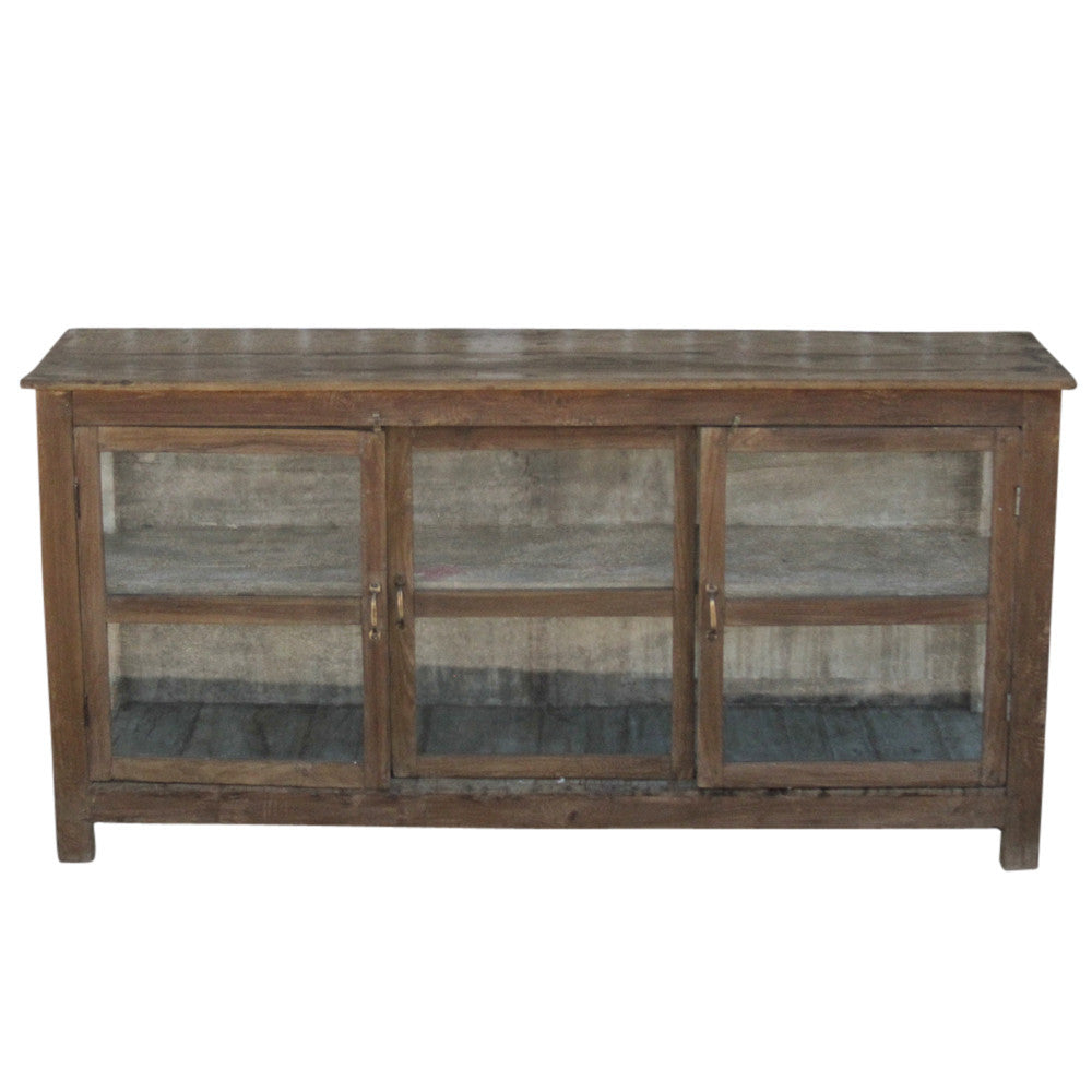 Colonial Sliding Door Display Cabinet