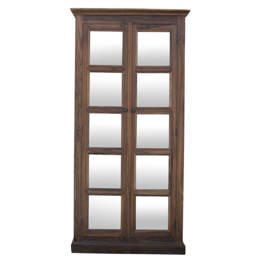 British Colonial Mirrored Cabinet