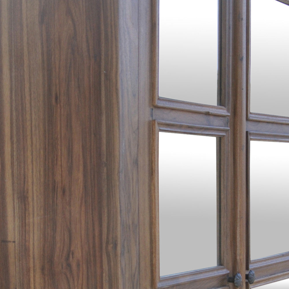 British Colonial Mirrored Cabinet
