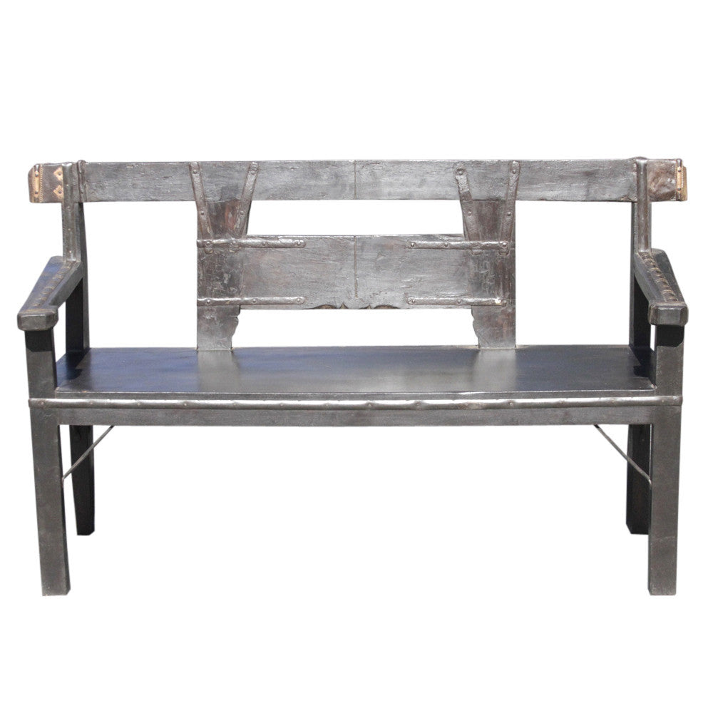 Rustic Ox Cart Bench
