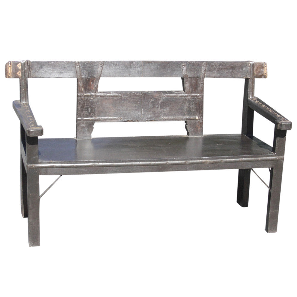 Rustic Ox Cart Bench