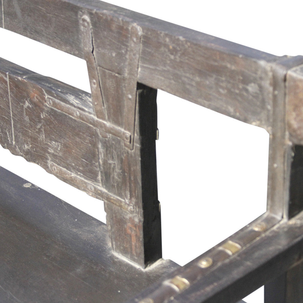 Rustic Ox Cart Bench
