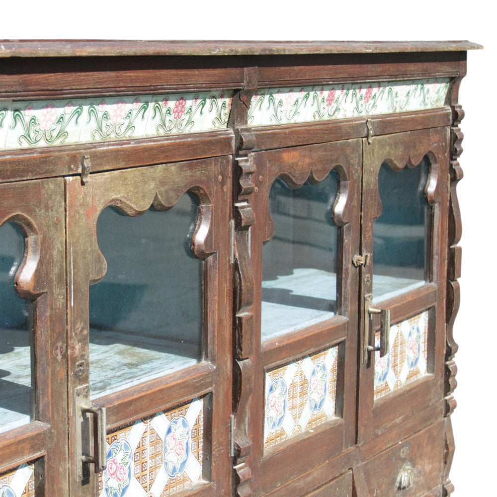 Intriguing British Colonial Tile Buffet