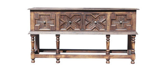 Refectory Tudor Style Console