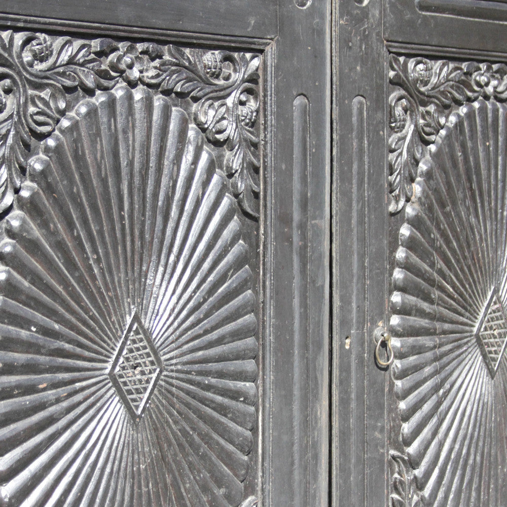 19th Century Indo Portuguese Carved Cabinet