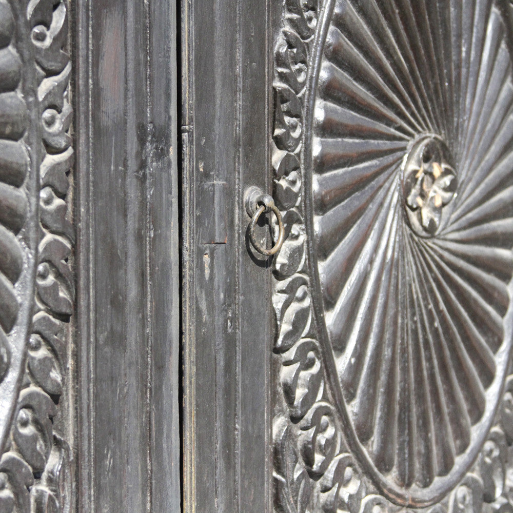 19th Century Indo Portuguese Carved Cabinet
