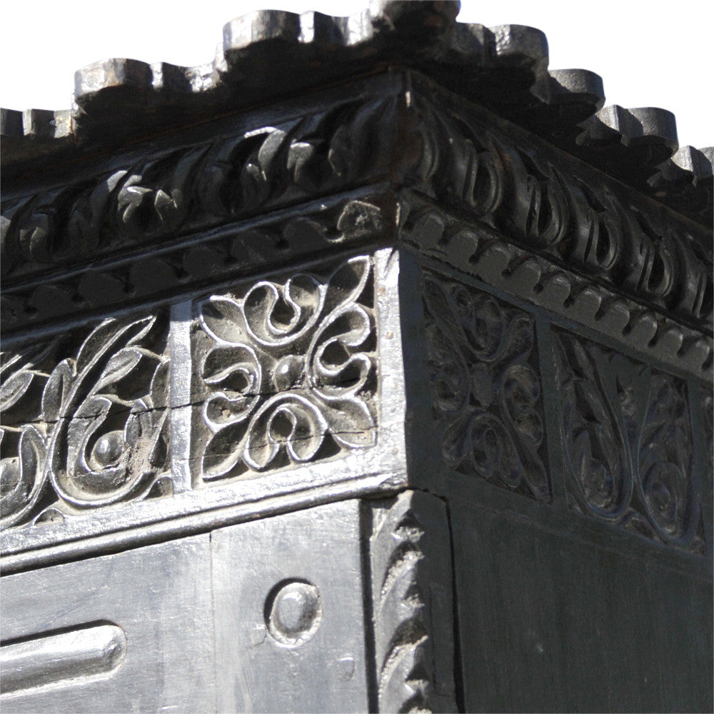 19th Century Indo Portuguese Carved Cabinet