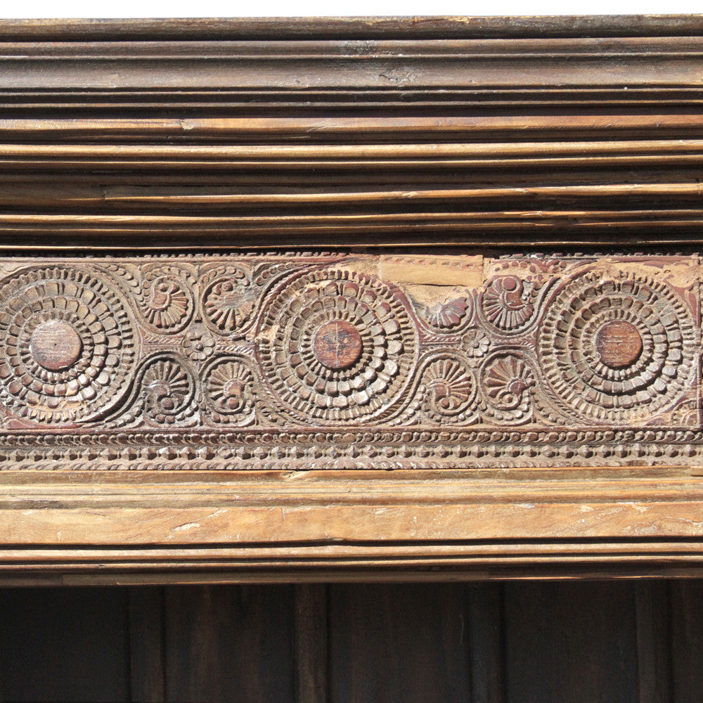 Architectural Carved Front Bookcase
