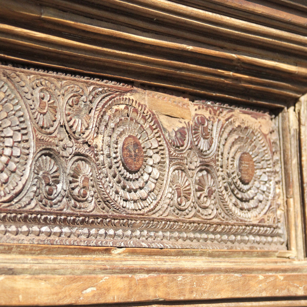 Architectural Carved Front Bookcase