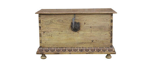 Handsome Carved Spanish Trunk