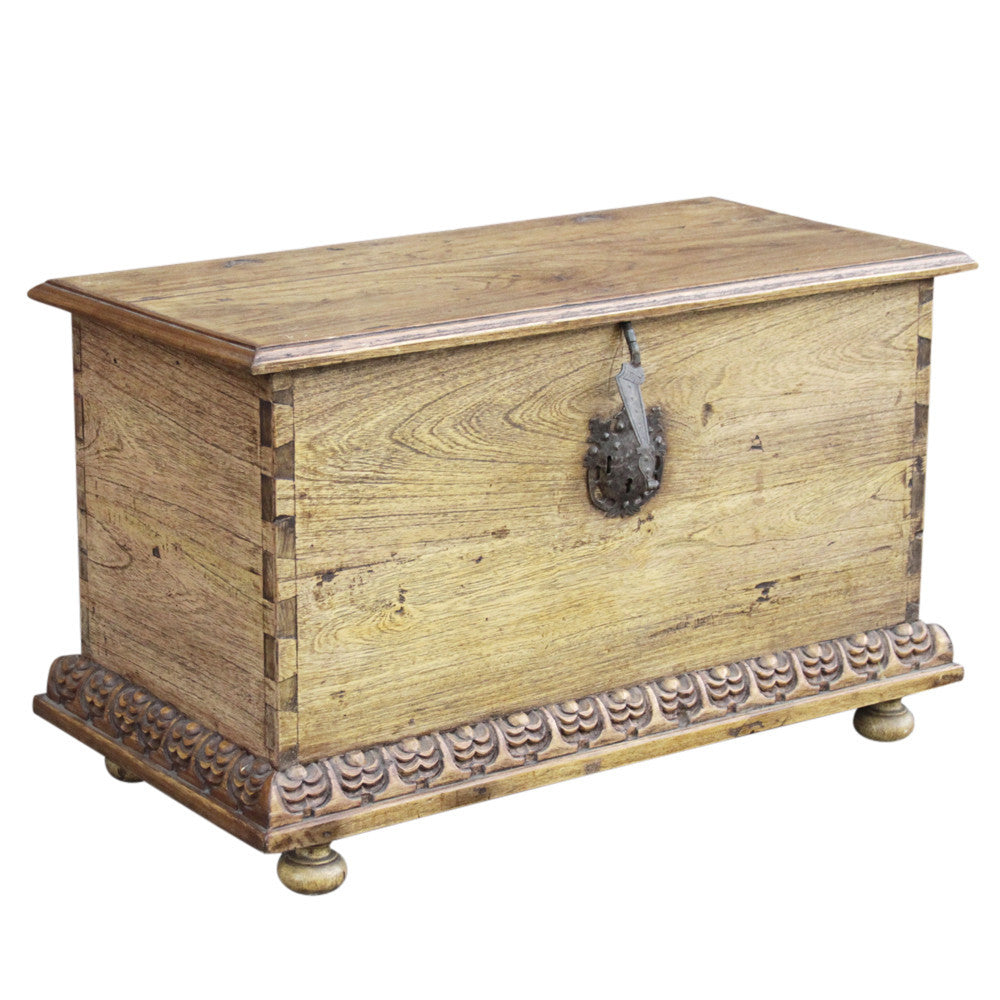 Handsome Carved Spanish Trunk