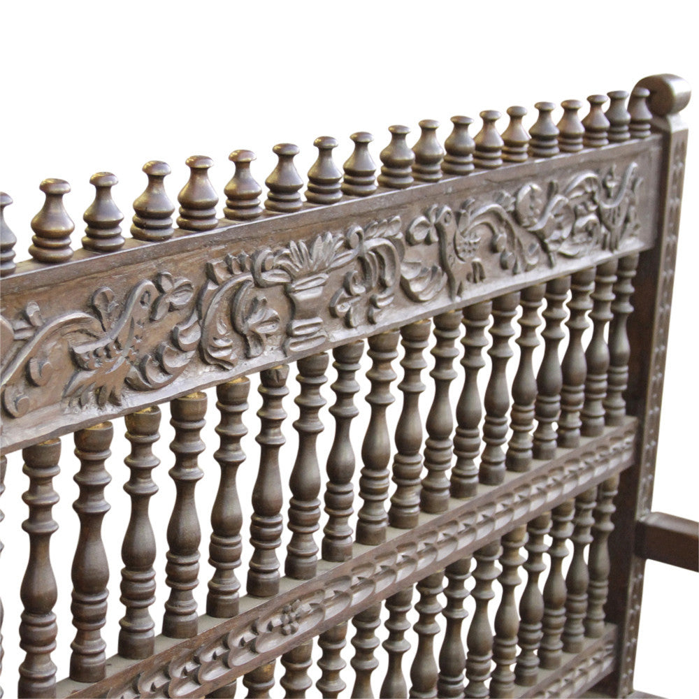 Beautifully Carved Capilla Bench