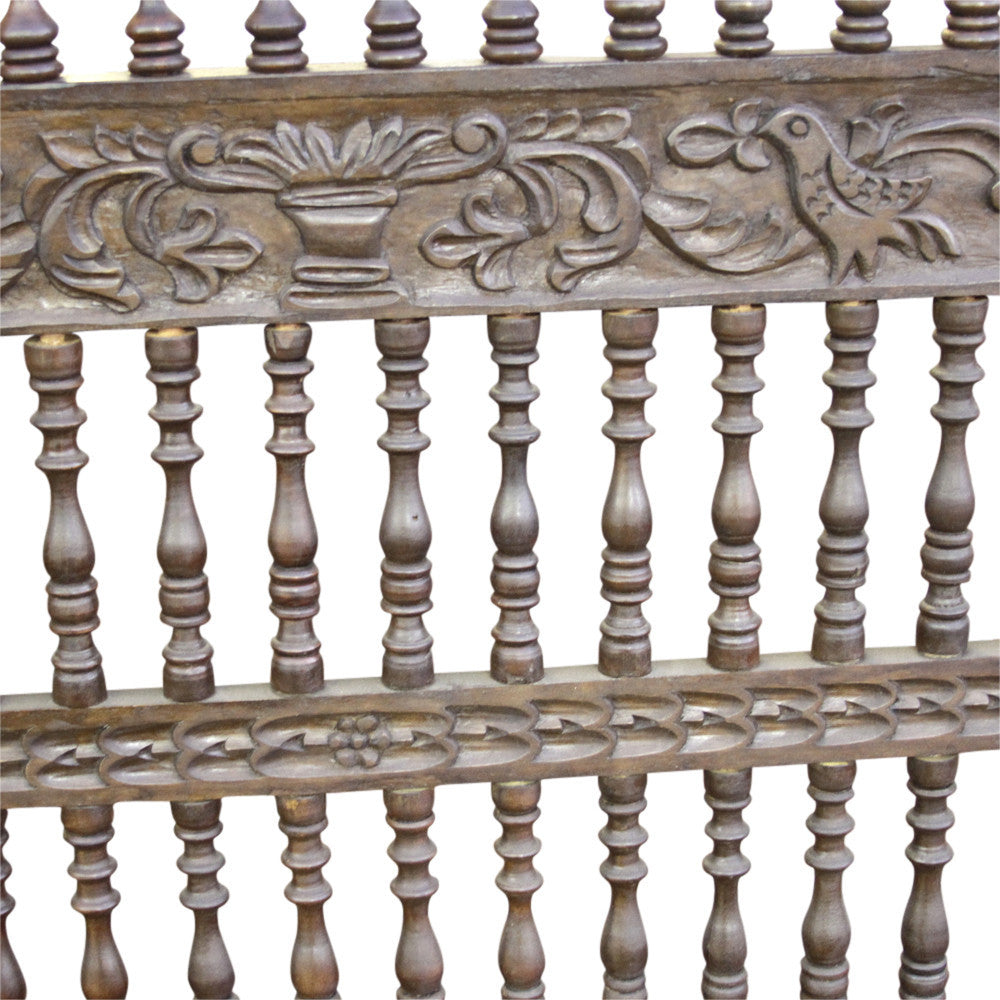 Beautifully Carved Capilla Bench