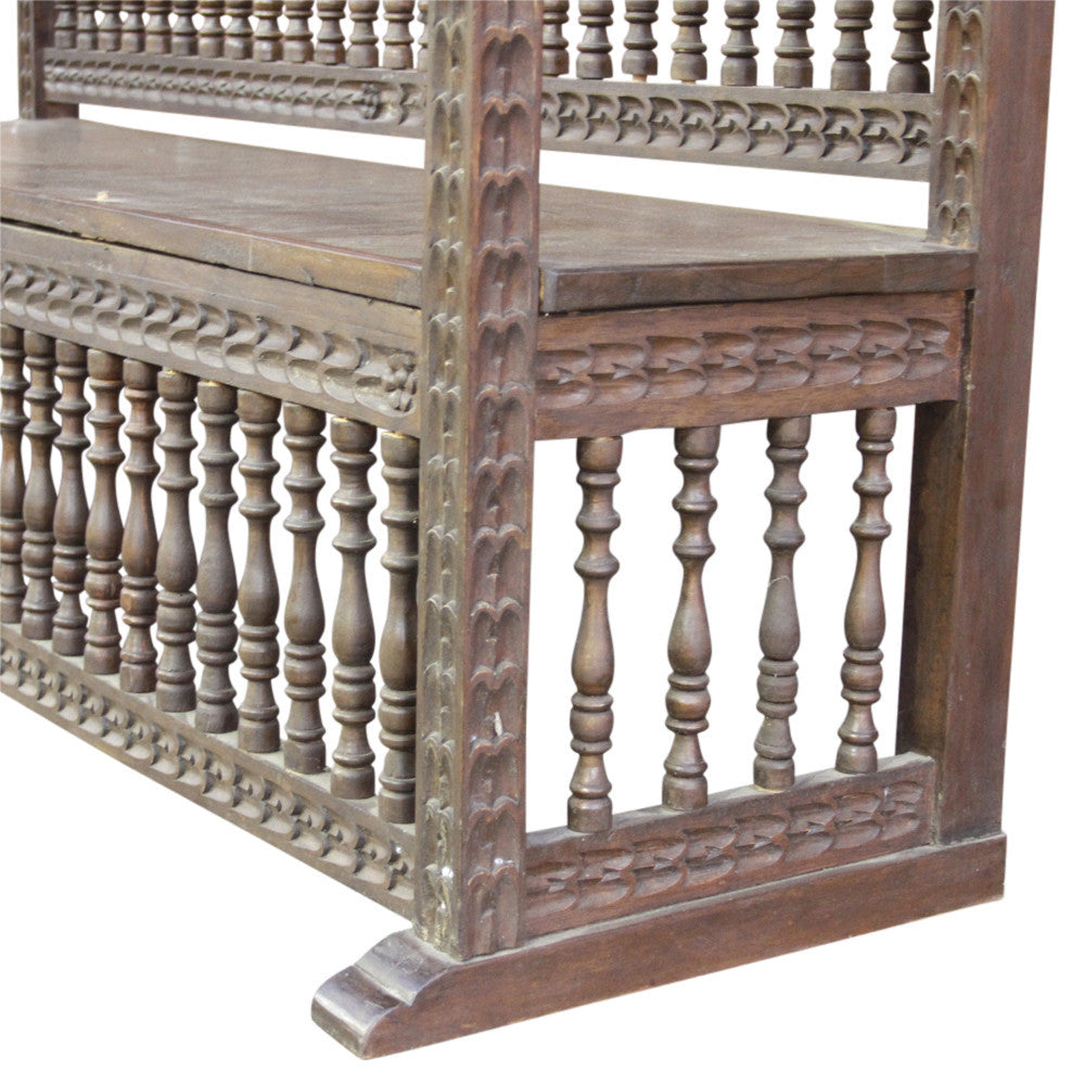 Beautifully Carved Capilla Bench