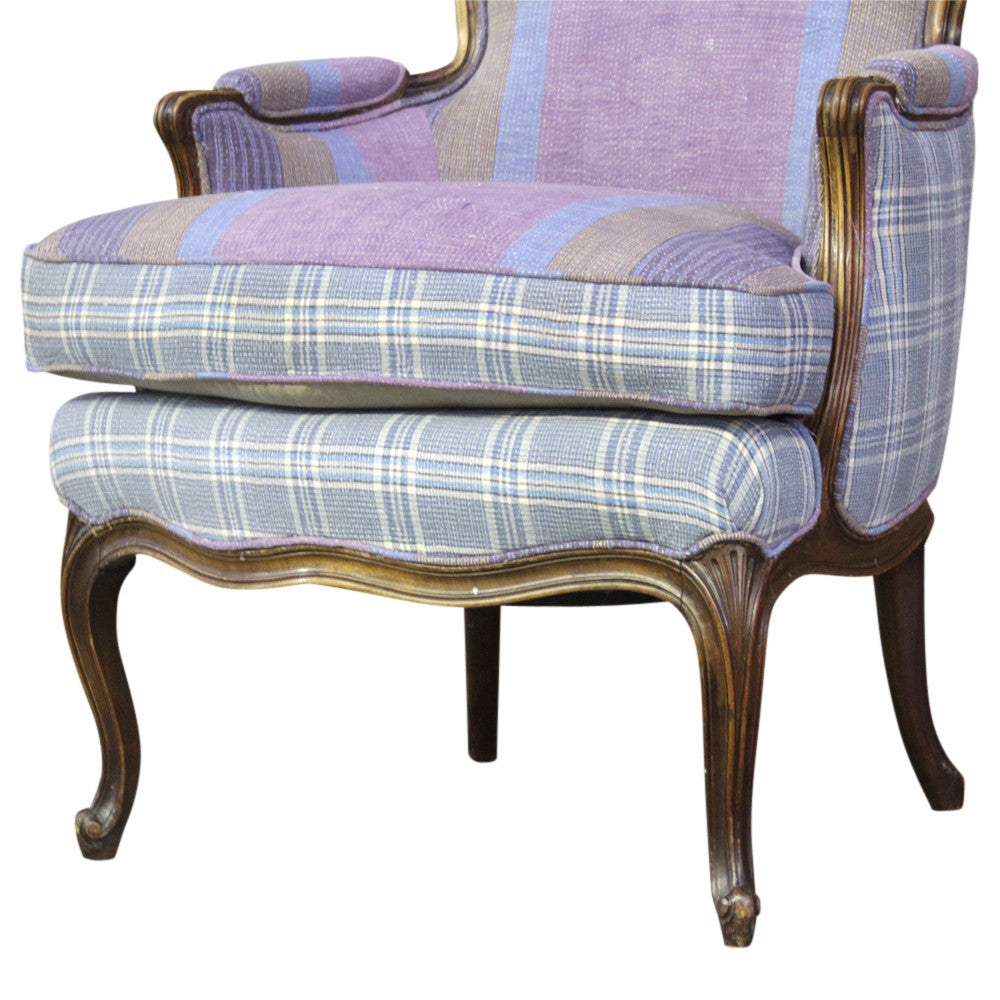 19th Century French Kantha Bergere Chair