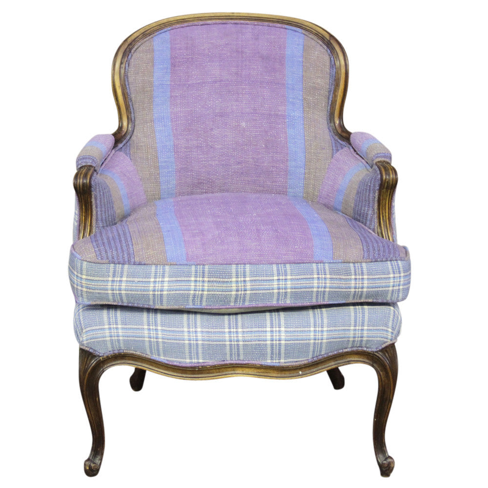 19th Century French Kantha Bergere Chair