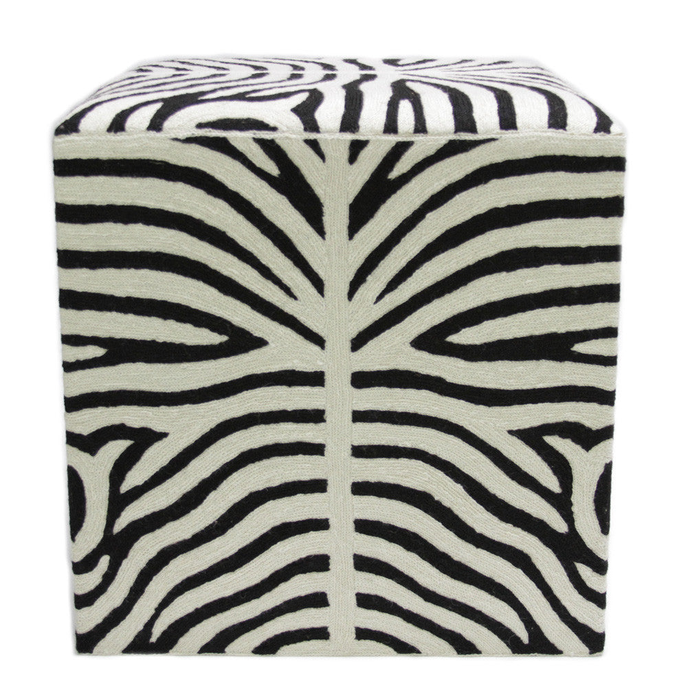 Zebra Ottoman