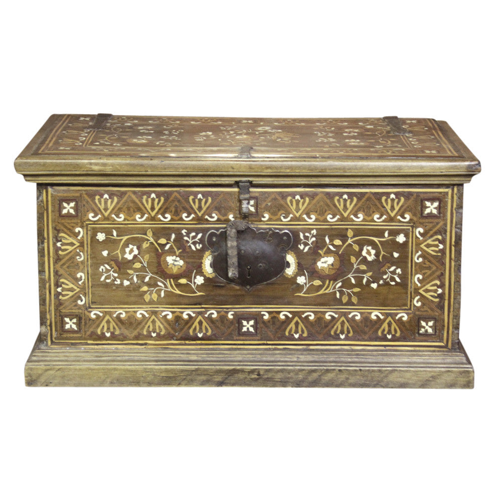Majestic Spanish Marquetry Trunk