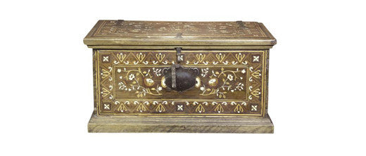 Majestic Spanish Marquetry Trunk