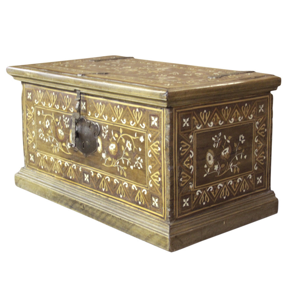 Majestic Spanish Marquetry Trunk