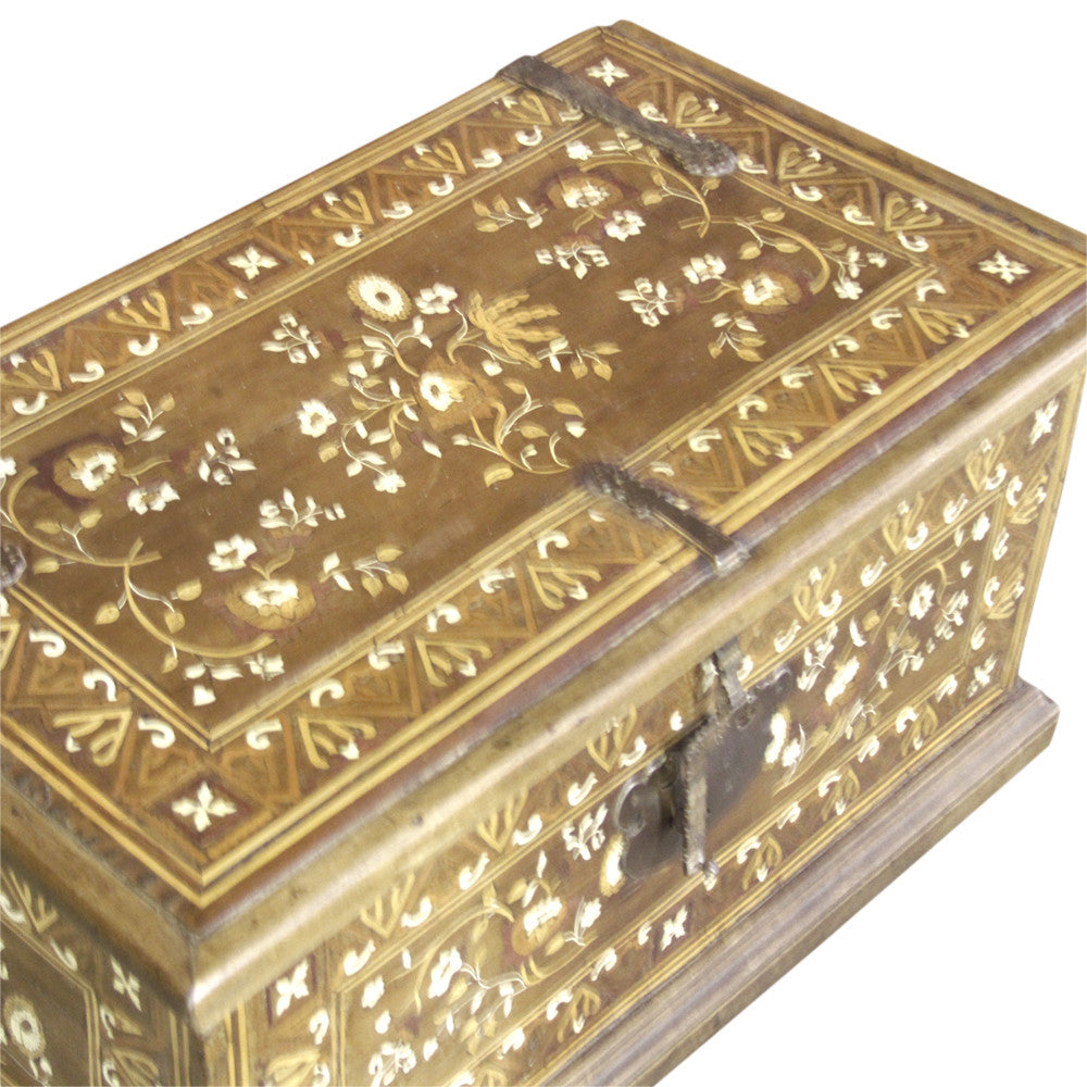 Majestic Spanish Marquetry Trunk