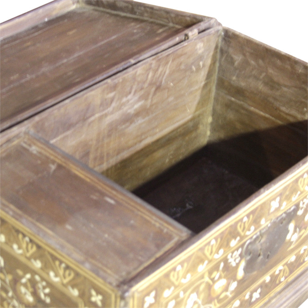 Majestic Spanish Marquetry Trunk