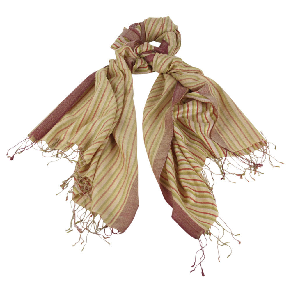 Striped Pashmin Woolen Shawl