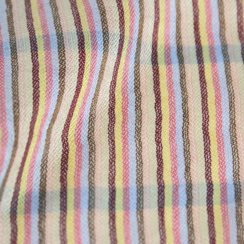 Faded Plaid Pashmin Woolen Shawl