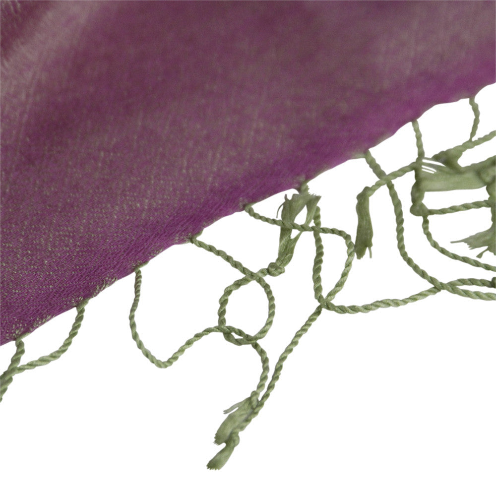 Dusty Rose Two-Toned Pashmin Woolen Shawl