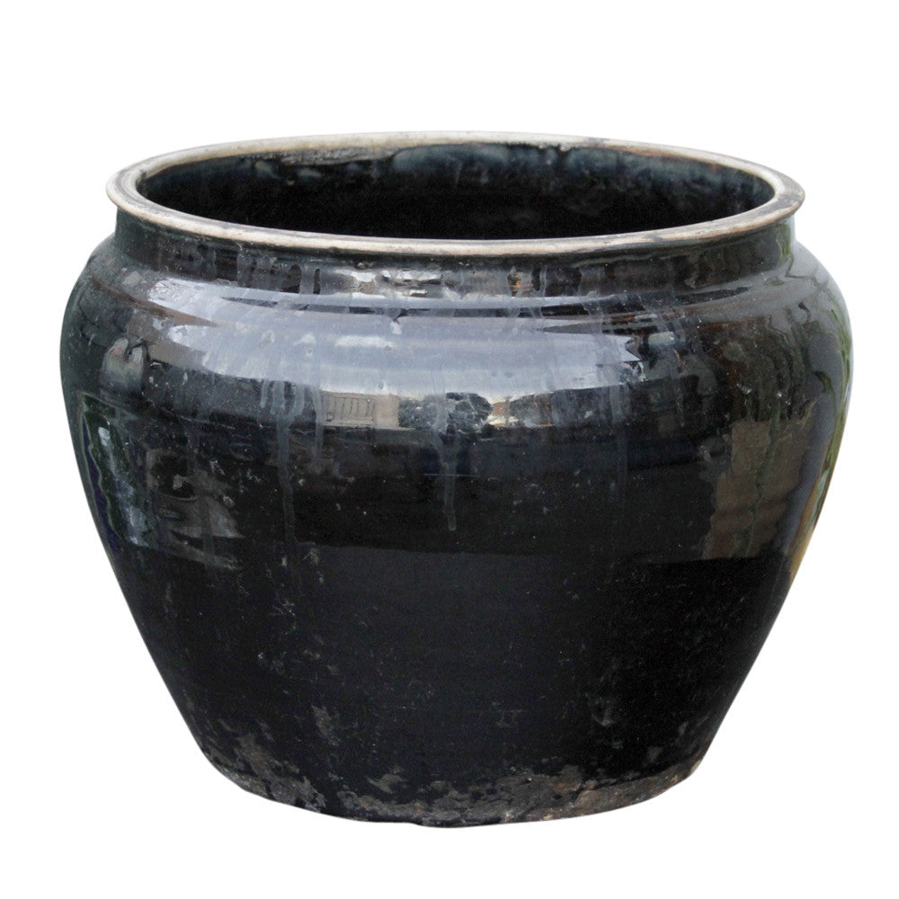 Antique Brown Martaban Vase