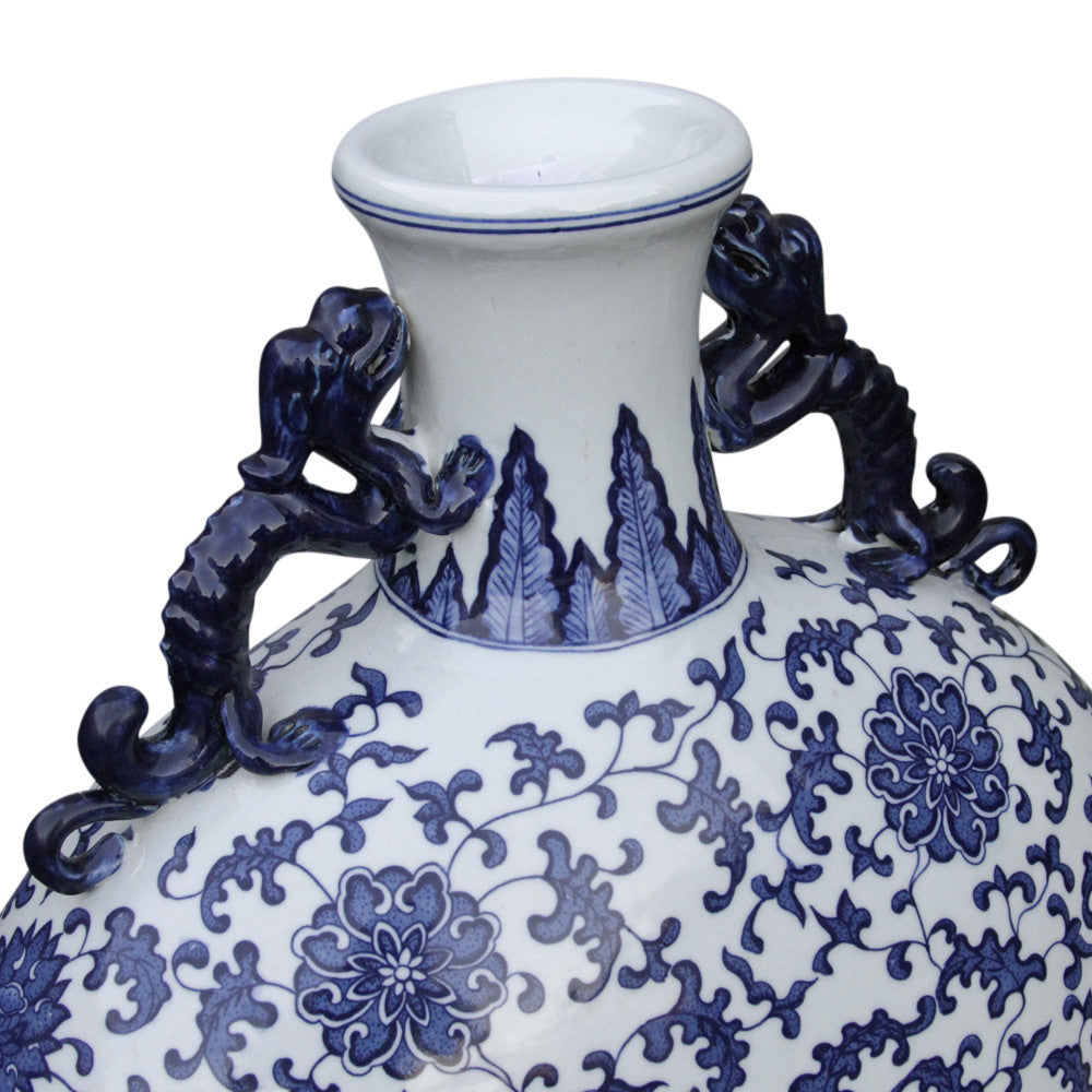 Large Moonflask Dragon Vase
