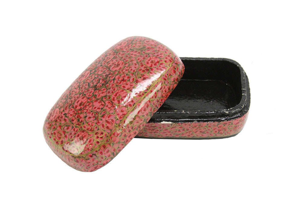 Rose Kashmiri Hand Painted Box