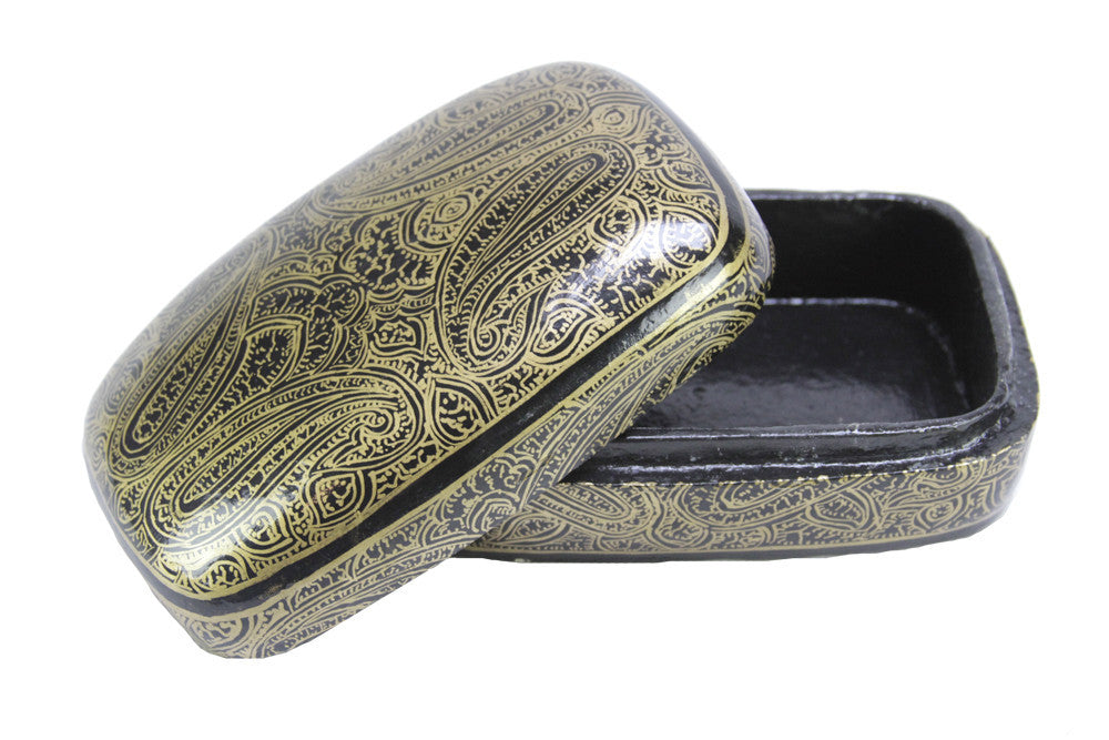 Paisley Kashmiri Hand Painted Box