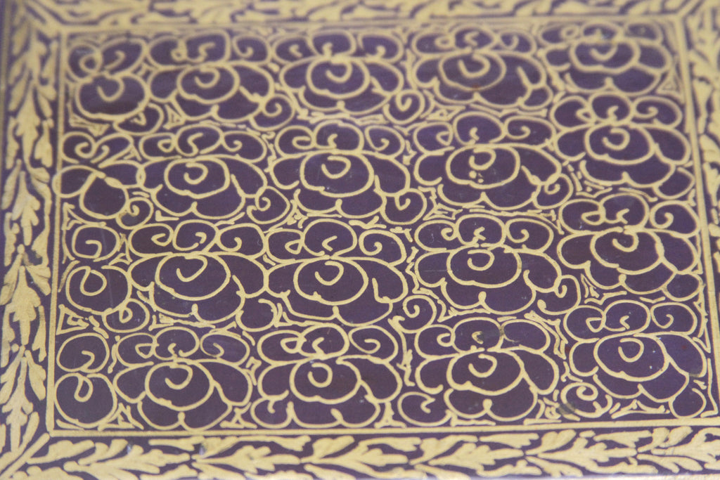 Orchid Kashmiri Hand Painted Box