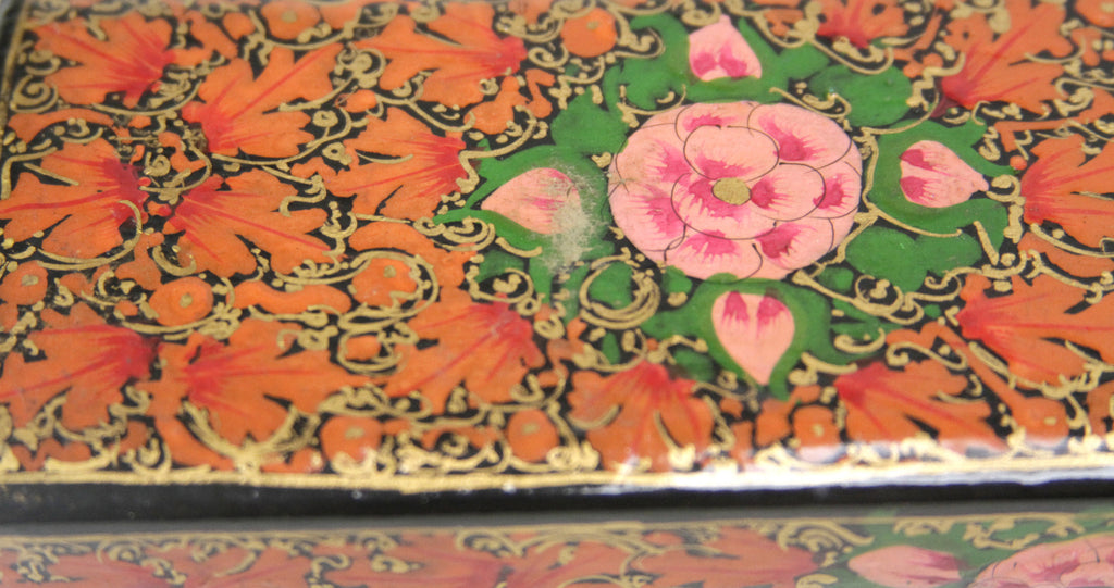 Blooming Kashmiri Painted Pencil Box II
